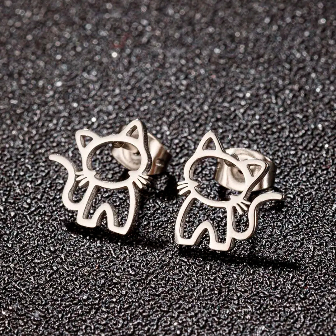 Arete Acero Plateado