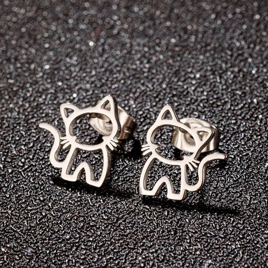 Arete Acero Plateado