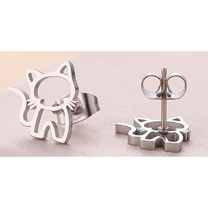 Arete Acero Plateado