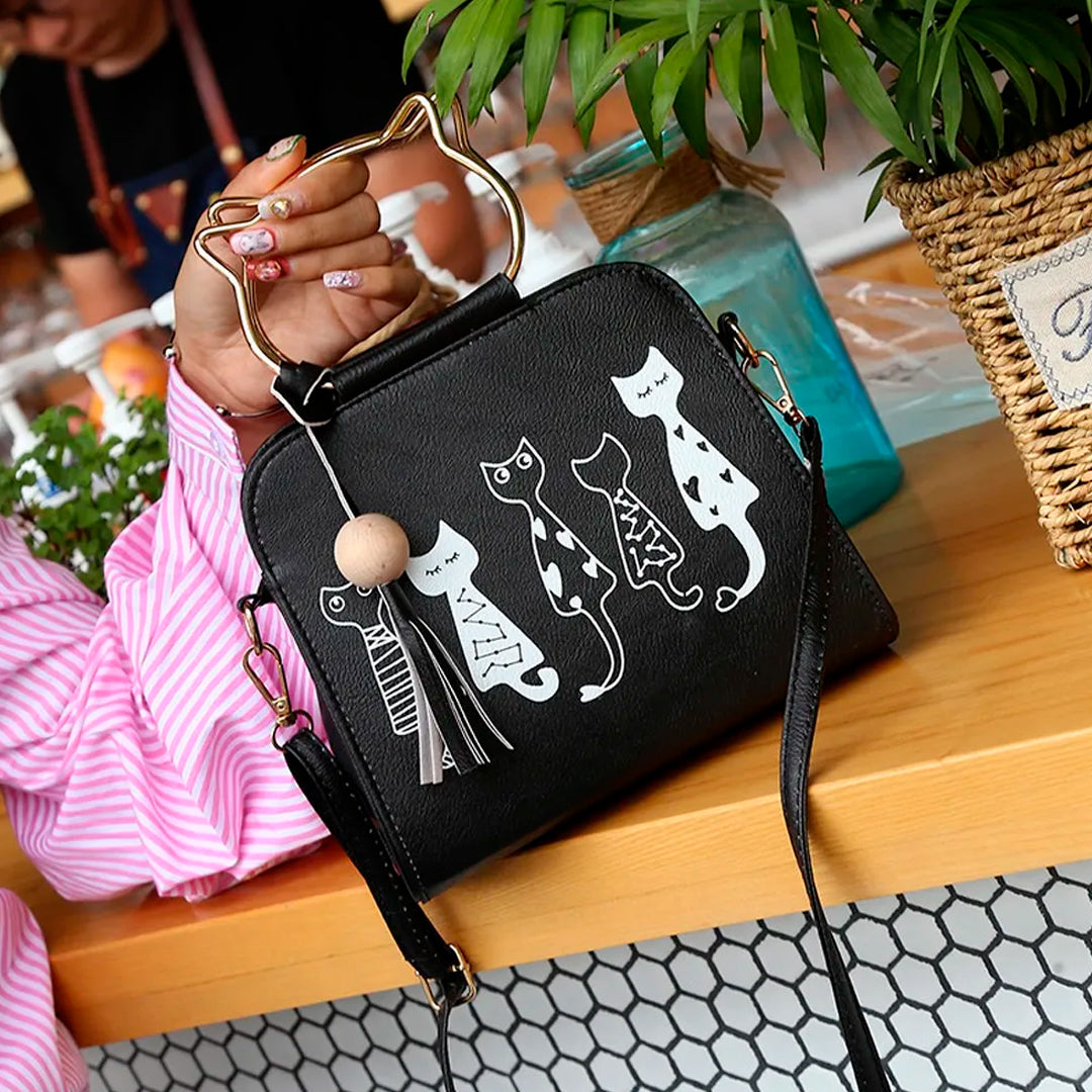 Bolso Dama Diseño de Gato